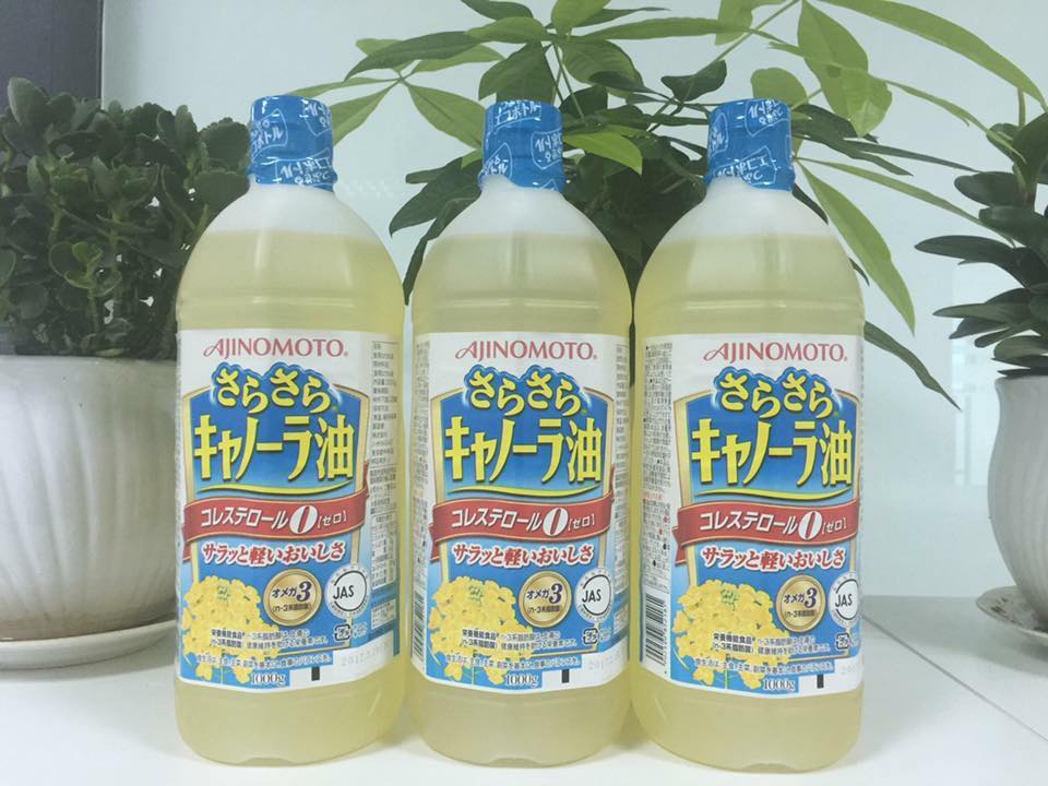 Giá bán dầu ăn hạt cải Ajinomoto của Nhật