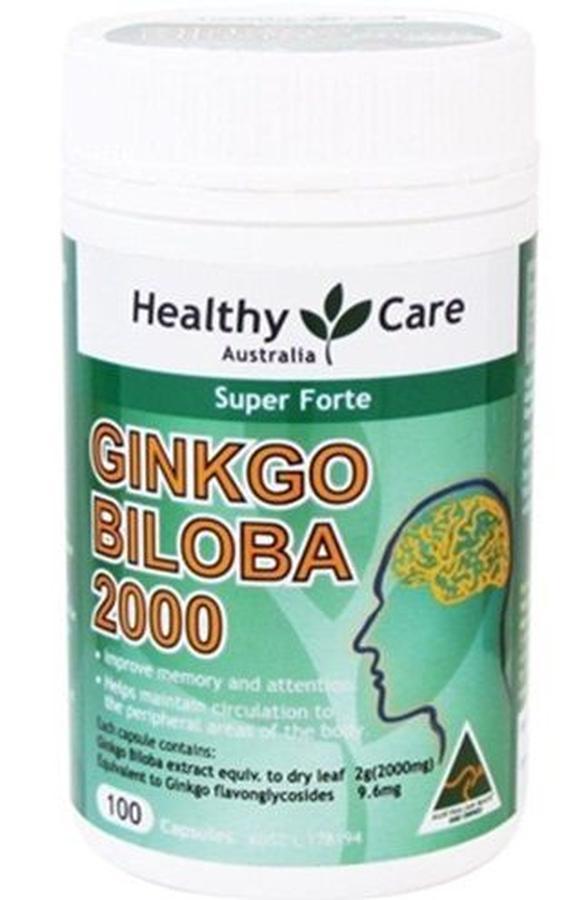 Ginkgo Biloba 2000 mg của Healthy Care Úc
