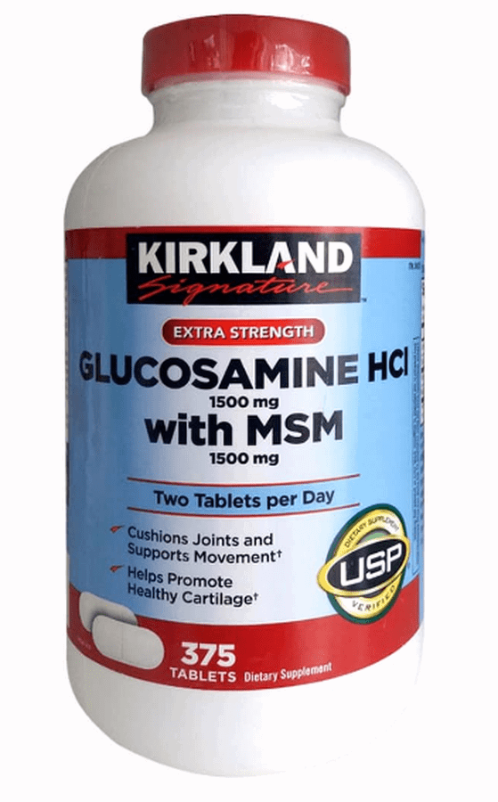 Glucosamine Kirkland With MSM 1500mg hộp 375 viên