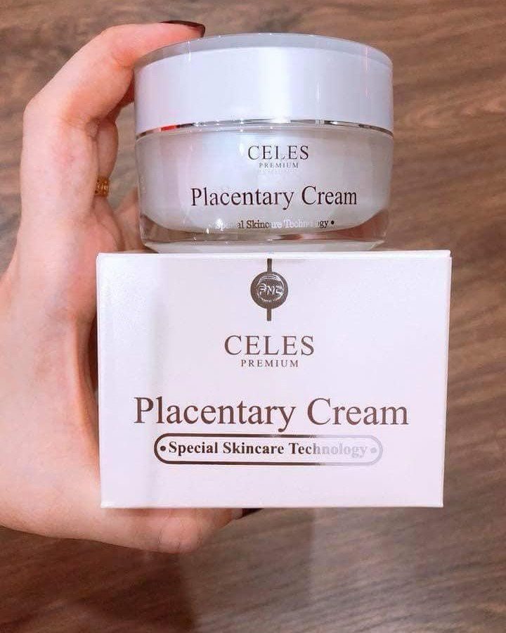 Kem dưỡng trắng da trị nám Celes Placentary Cream Làm cho làn da  trở nên mịn màng và căng mướt hơn