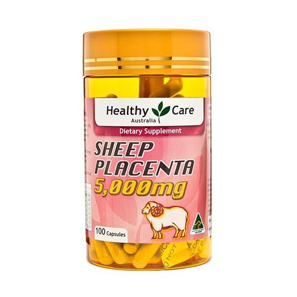 Nhau thai cừu 5000mg hãng Healthy Care cung cấp dưỡng chất và năng lượng để giúp cơ thể trở nên khỏe mạnh và trẻ hóa