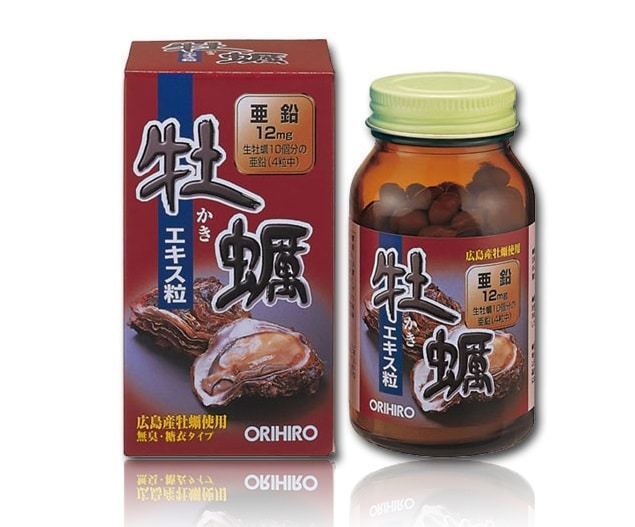 Tinh chất hàu tươi Orihiro 120 viên  thực phẩm vàng chữa một số vấn đề sinh lý , sức khỏe trong thúc đẩy tuần hoàn máu, nâng cao sức đề kháng, tăng cường sức khỏe tim mạch, hỗ trợ trị được chứng mất ngủ do nhiệt, suy nhược cơ thể, chóng mặt.
