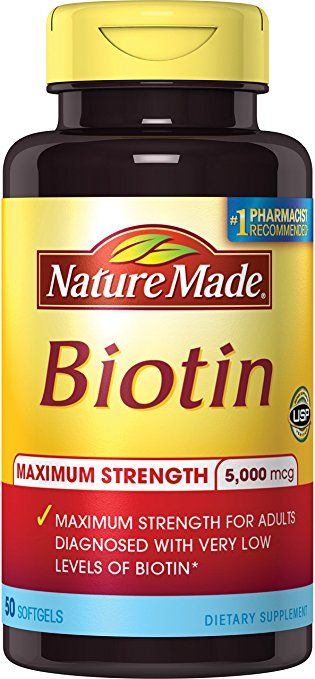Viên uống mọc tóc Nature Made Biotin Điều trị và ngăn chặn tóc rụng, hói đầu, tóc thưa bẩm sinh rất hiệu quả