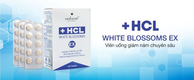 Viên uống trị nám Sakura HCL White Blossom Ex