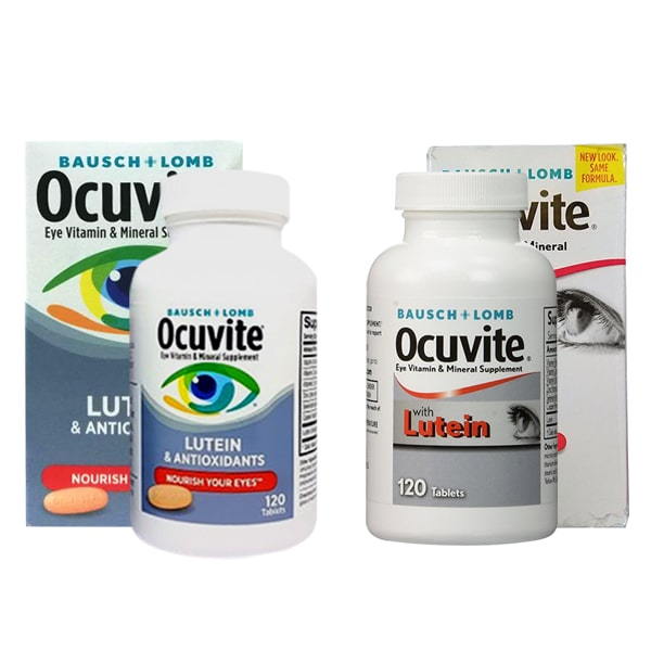 Thuốc bổ mắt dành cho người cận thị Bausch & Lomb Ocuvite Nutrition for Eyes 120 viên